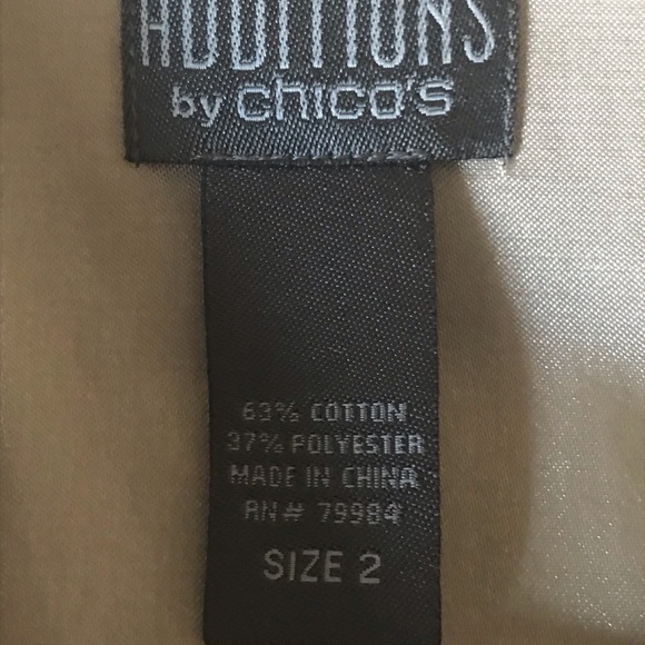 Additions by Chico’s Gold Button Down Jacket 2 - Picture 4 of 4